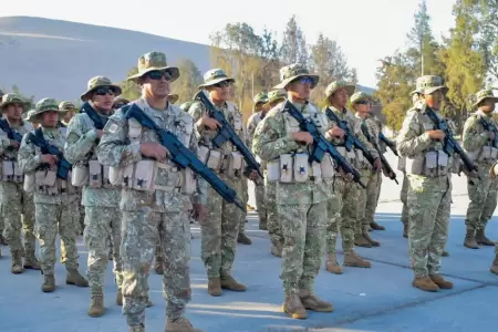 Se reforz el contingente policial y militar peruano en la frontera Per-Chile.