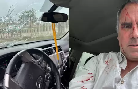 Rafael Belaunde fue atacado a balazos dentro de su vehculo en Cerro Azul.