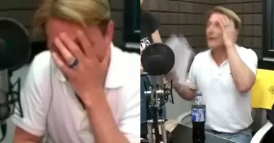 Periodista se desmaya en plena transmisin.