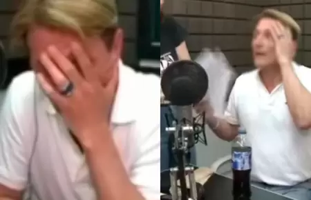 Periodista se desmaya en plena transmisin.