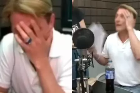 Periodista se desmaya en plena transmisin.