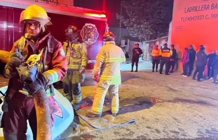 Ate: Incendio en cochera deja ms de 15 buses de transporte pblico calcinados