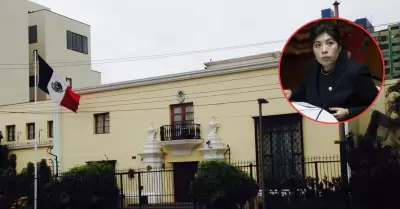 Betssy Ch�vez contin�a en la Embajada de M�xico en Lima.