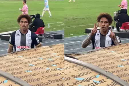 Paolo Guerrero se cruz con un hincha de Cristal en el Estadio Nacional.