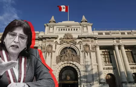 Delia Espinoza llega al Congreso para defenderse