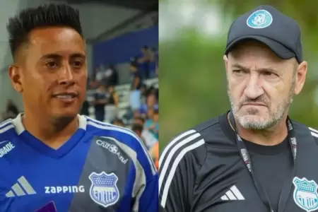 Entrenador de Emelec habl sobre el futuro de Christian Cueva en Emelec.