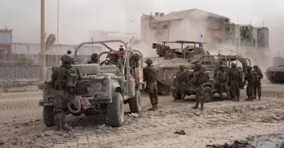 Tropas de las FDI en alguna ciudad tomada en Gaza.