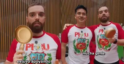 Ibai Llanos entreg la ansiada Sartn de Oro a tiktoker peruano Edu.