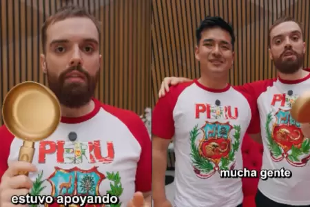 Ibai Llanos entreg la ansiada Sartn de Oro a tiktoker peruano Edu.