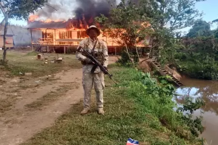 FF.AA. y PNP destruye mltiples laboratorios y embarcaciones del narcotrfico en