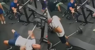 Hombre muri� mientras hac�a rutina de pesas.