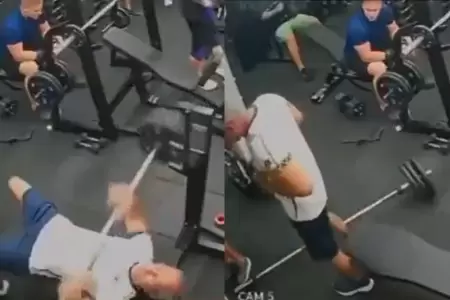 Hombre muri mientras haca rutina de pesas.