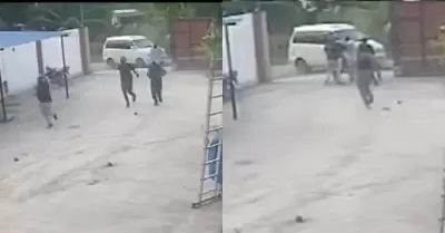 Momento del secuestro del empresario peruano en Bolivia.