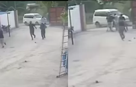 Momento del secuestro del empresario peruano en Bolivia.