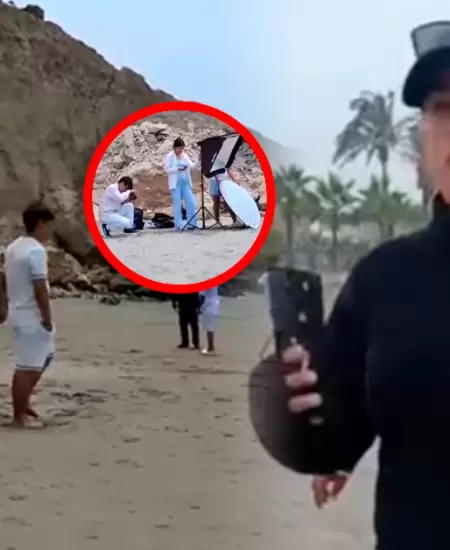 La sesin para una promocin fue interrumpida por agentes que exigan un permiso