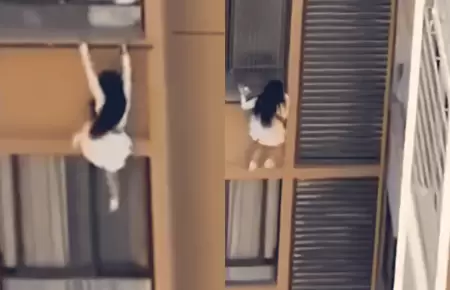 Mujer escap por ventana para evitar ser descubierta por la esposa de su amante