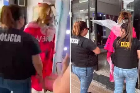 Presunta lder detenida en peluquera.