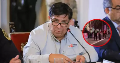 Ministro del Interior Vicente Tiburcio defiende el estado de emergencia.