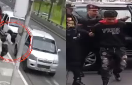 Delincuente de 19 aos desat balacera en San Borja