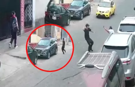 Escolar fue asaltada en SJM y vecino que intent ayudar casi es golpeado con una