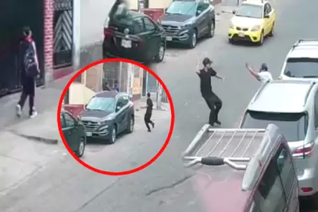 Escolar fue asaltada en SJM y vecino que intent ayudar casi es golpeado con una