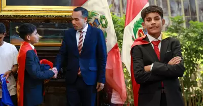 El presidente de la Repblica tuvo un encuentro con Cliver Huamn durante la tar