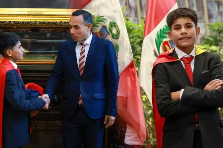 El presidente de la Rep�blica tuvo un encuentro con Cliver Huam�n durante la tar