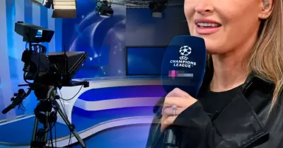 Presentadora deportiva se desmaya en plena transmisin.