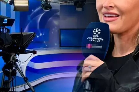 Presentadora deportiva se desmaya en plena transmisin.