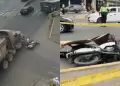 Efectivo PNP perdi la vida en la Panamericana Norte: Volquete lo arroll cuando iba en motocicleta
