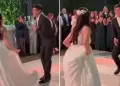 'Tunche' Rivera se luce en su boda con baile al ritmo de 'Anaconda' junto a su esposa