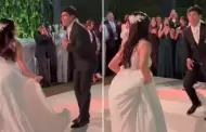 'Tunche' Rivera se luce en su boda con baile al ritmo de 'Anaconda' junto a su esposa