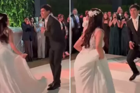 'Tunche' Rivera baila 'Anaconda' en su boda