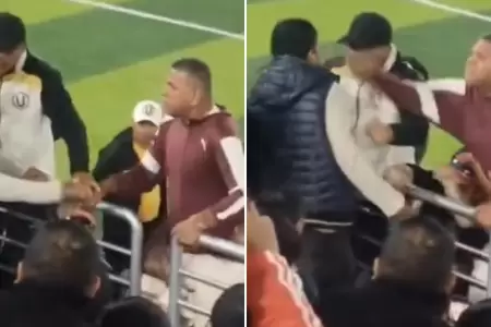 Puma Carranza agrede a hincha y a Pedro Garca