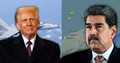 Aviones F-18 estadounidenses sobrevuelan espacio areo de Venezuela.