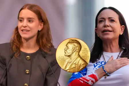 Hija de Mara Corina Machado acepta el premio Nobel de la Paz tras ausencia de s