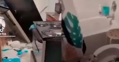 Nio destroza su hogar porque mam le quit su celular.