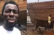 El 'Noe africano' se alista para el 'gran diluvio': Construye ocho arcas para salvar a la humanidad