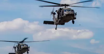 Helicpteros Black Hawk fueron entregados por Estados Unidos.