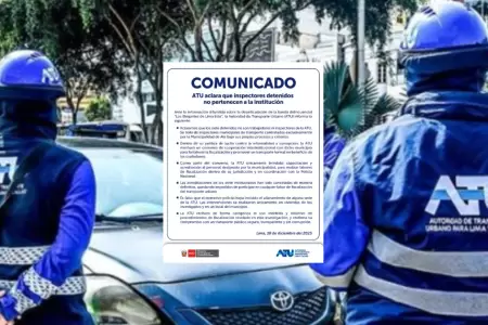 ATU aclar� que detenidos no son sus trabajadores
