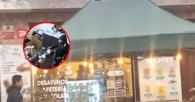 Delincuentes armados asaltaron cafetera en Chorrillos