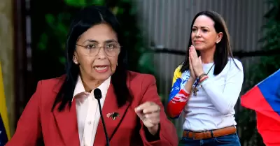 Vicepresidenta Delcy Rodrguez intent minimizar la premiacin del Nobel.