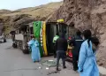 Tragedia en va Arequipa - Cusco: 9 fallecidos y 38 heridos por volcadura de bus
