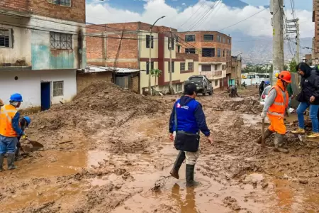 M�s de medio mill�n de peruanos est�n en riesgo de ser afectados por huaicos, se