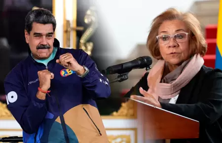 Canciller colombiana afirma que asilaran a Maduro si sale de Venezuela.