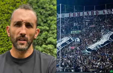 Hernn Barcos se despidi de la hinchada de Alianza Lima.