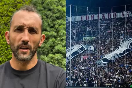 Hernn Barcos se despidi de la hinchada de Alianza Lima.