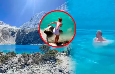 Turistas violaron restricciones y se sumergieron en lagunas protegidas.