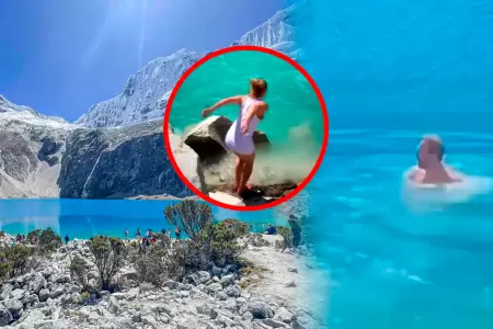 Turistas violaron restricciones y se sumergieron en lagunas protegidas.