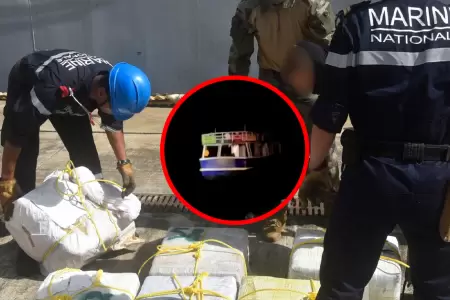 Marina francesa realiza operativo en las Antillas e incauta barco cargado de nar